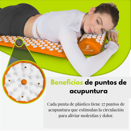Esterilla y almohada de acupresión