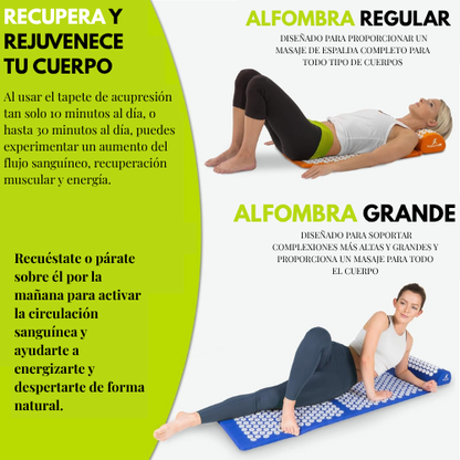 Esterilla y almohada de acupresión